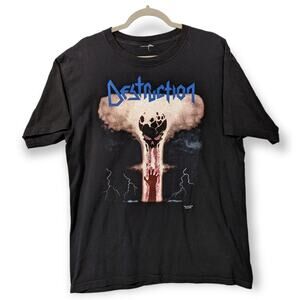 Vintage 90s / Y2K Destruction Infernal Overkill t shirt